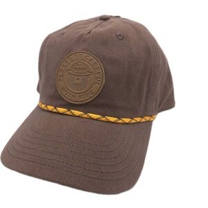 Mad Engine Smokey Bear Snapback Rope Hat -‎ Brown Be Careful